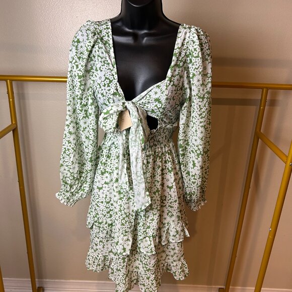 CHARMING CHARLIE RUFFLE DRESS (MED) - Picture 5 of 12